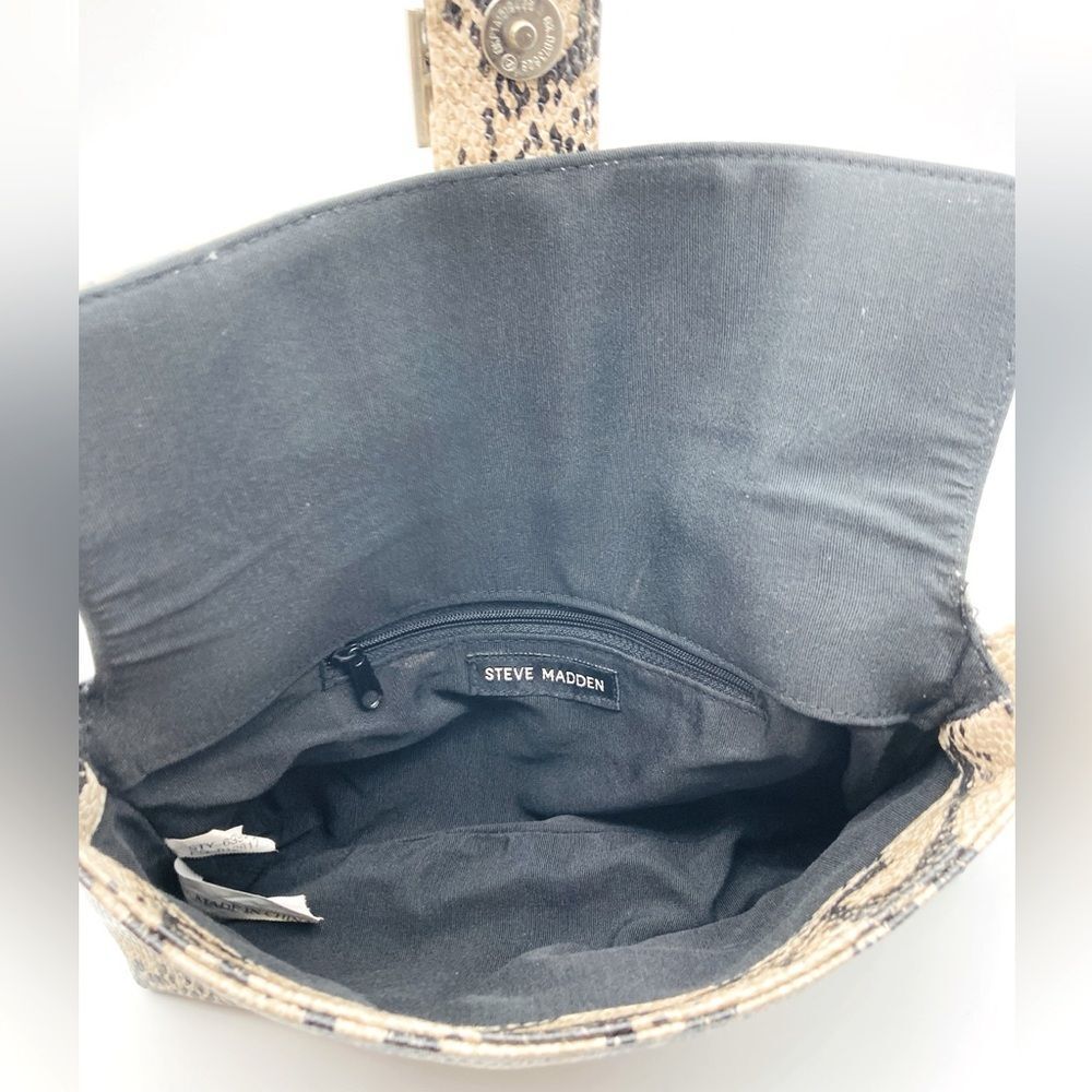 Steve Madden Snakeskin Pattern Tan And Black Wome… - image 7